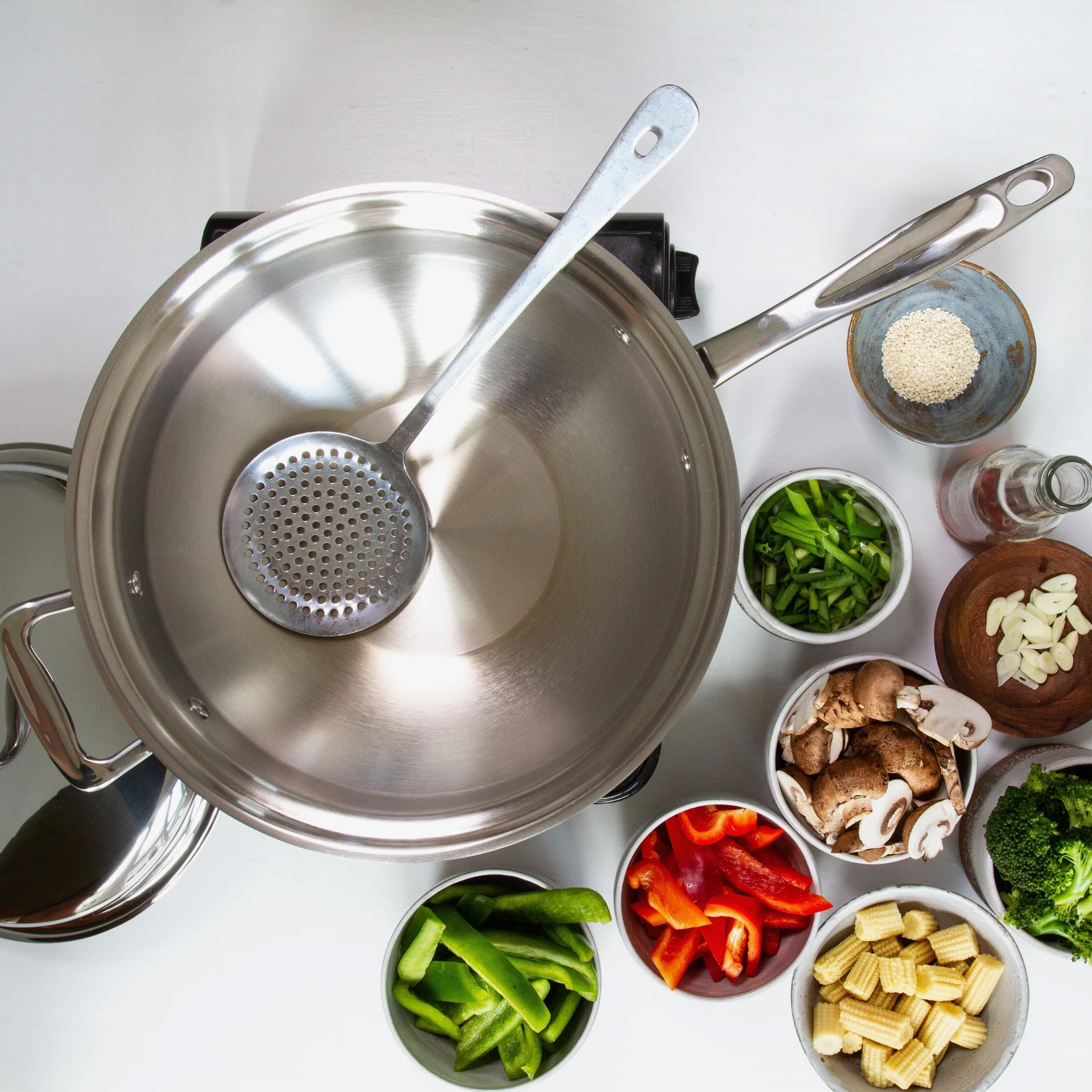 5 Quart Wok with Cover - Image 5